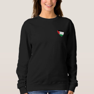 cute palestine flag heart graphic design sweatshirt