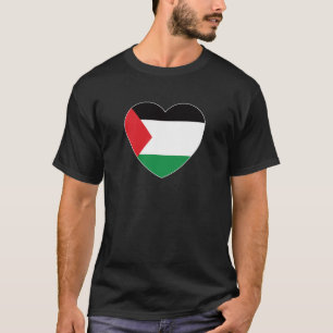 cute palestine flag heart graphic design T-Shirt