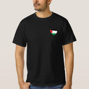 cute palestine flag heart graphic design T-Shirt