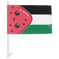 Cute Palestine flag with watermelon-Free Palestin 