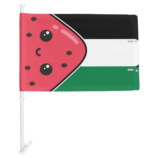 Cute Palestine flag with watermelon-Free Palestin  (Front)