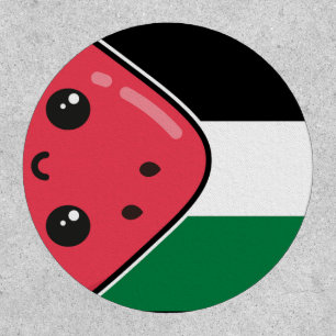 Cute Palestine flag with watermelon-Free Palestin Patch