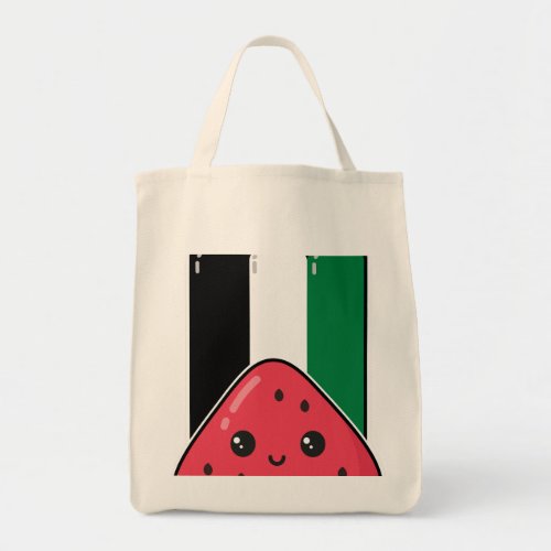 Cute Palestine flag with watermelon_Free Palestin  Tote Bag