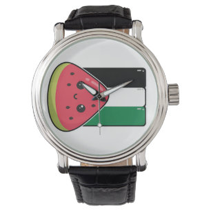 Cute Palestine flag with watermelon-Free Palestin Watch