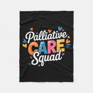 Cute Palliative Care Nurse Squad Nursing Fleece Blanket