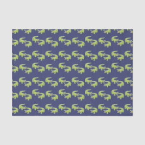 Cute Palm Beach Preppy Alligators Tissue Paper