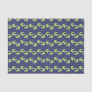 Cute Palm Beach Preppy Alligators Tissue Paper