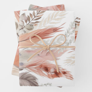 Cute Pampas grass Wrapping Paper Sheets