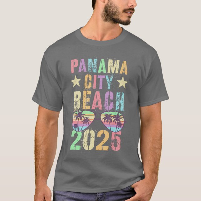 Cute PANAMA CITY BEACH 2025 Beach Trip Vacation Su T-Shirt (Front)