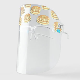 Cute Pancakes Funny Breakfast Food Restaurant Face Shield
