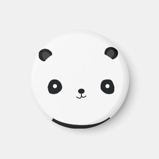 Cute Panda 2 Inch Round Magnet