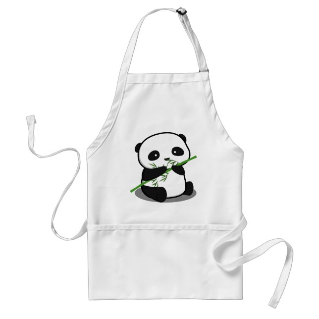 Cute Panda Adult Apron (Front)