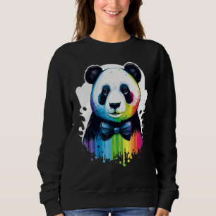 Cute Panda  Animal on Panda 2 Sweatshirt