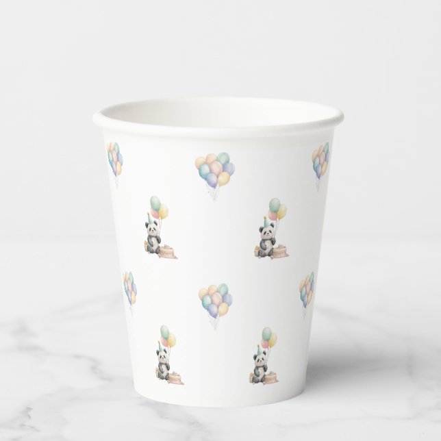Cute Panda animal Party Paper cups  (Front)
