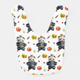 Cute Panda Baby Bib | Traditional Chinese Style Pa