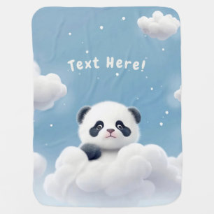 Cute Panda  Baby Blanket