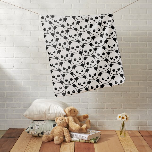 Cute Panda Baby Blanket – Adorable Nursery Animal  (In Situ)
