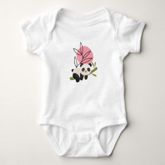Cute Panda Baby Bodysuit