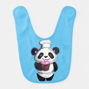 Cute Panda Baby Boy Bib