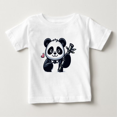 Cute Panda Baby T_Shirt