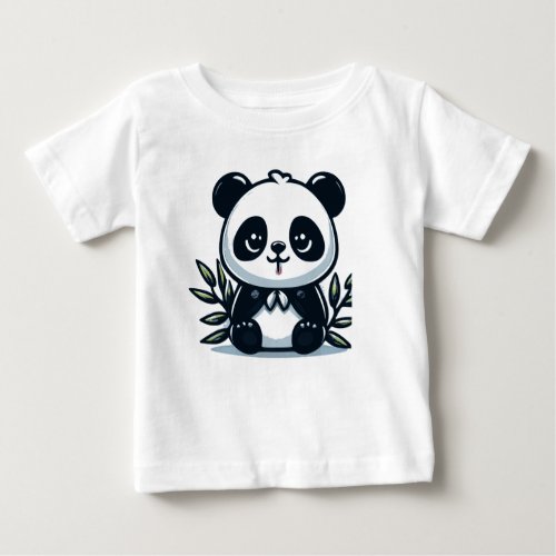 Cute Panda Baby T_Shirt