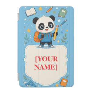 Cute Panda Back to School Note iPad Mini Cover
