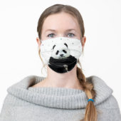 Cute Panda Bear Animal Pattern Adult Cloth Face Mask (Worn)