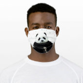 Cute Panda Bear Animal Pattern Adult Cloth Face Mask (Worn)