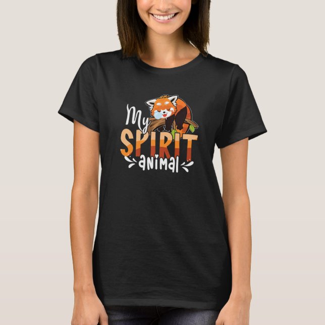 Cute Panda Bear  Animal  Red Panda T-Shirt (Front)