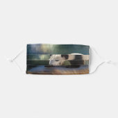 Cute panda bear baby adult cloth face mask (Front, Folded)