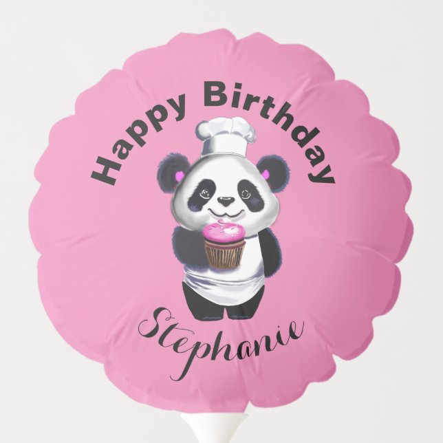 Cute Panda Bear Balloon (Back)