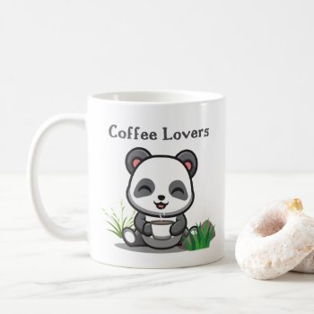 Cute Panda Bear Coffee Lovers Coffee Mug by Hodge_Retailers at Zazzle