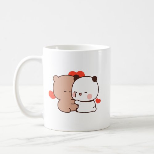 Cute Panda bear couple hugin bubu and dudu love Coffee Mug