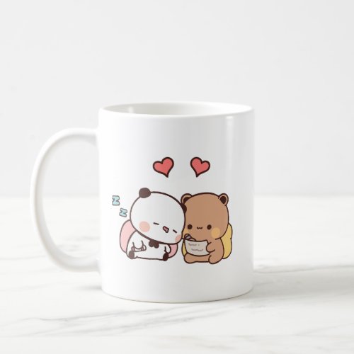 Cute Panda bear couple hugin bubu and dudu love Coffee Mug