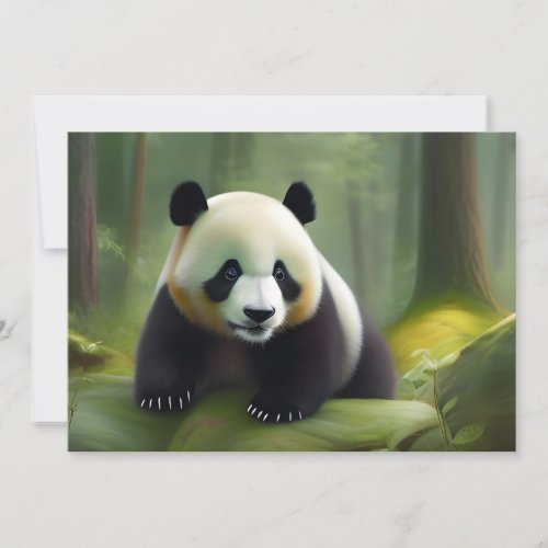 Cute Panda Bear Cub Invitation