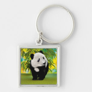 Cute Panda Bear Cub Kawaii Animal Lover Gift Keychain