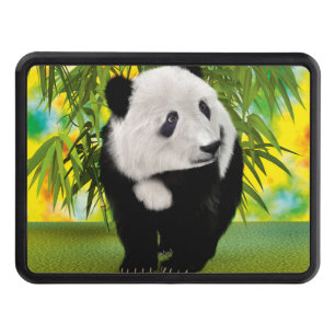 Cute Panda Bear Cub Kawaii Animal Lover Gift Tow Hitch Cover