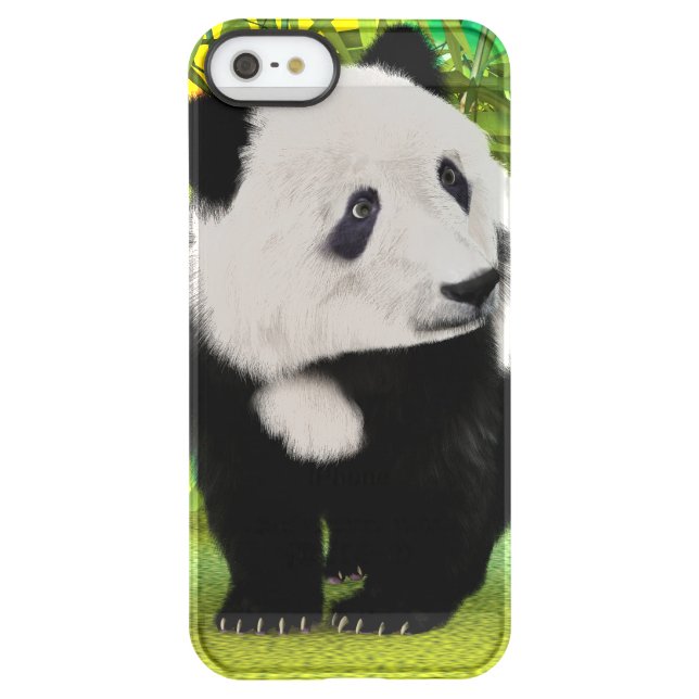 Cute Panda Bear Cub Kawaii Animal Lover Gift Uncommon iPhone Case (Back)
