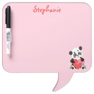 Cute Panda Bear Dry Erase Board