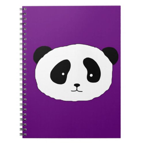 Cute Panda Bear faces Modern Fun by LeahG Notebook