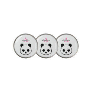 Cute Panda Bear Golf Ball Marker – Personalized