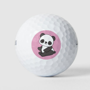 Cute Panda Bear Golf Balls