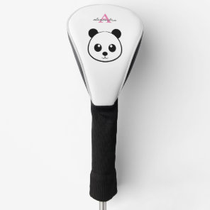 Cute Panda Bear Golf Head Cover with Custom