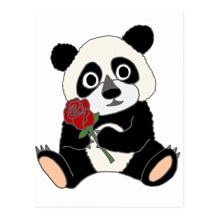 rose panda bear