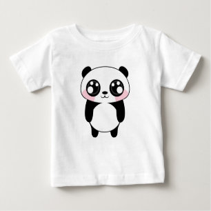Cute Panda Bear Illustration Baby T-Shirt