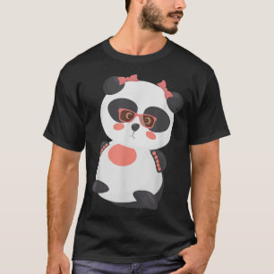 Cute Panda Bear In Sunglasses T-Shirt