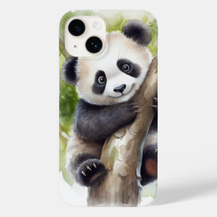 Cute Panda Bear In Tree  Case-Mate iPhone 14 Case