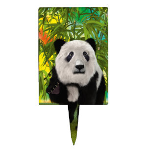 Cute Panda Bear Kawaii Animal Lover Perfect Gift Cake Topper