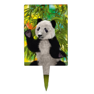 Cute Panda Bear Kawaii Animal Lover Perfect Gift Cake Topper