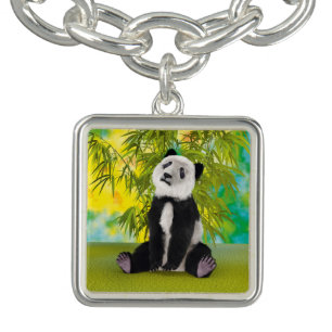 Cute Panda Bear Kawaii Animal Lover Perfect Gift Charm Bracelet